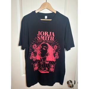 Jorja Smith Lost & Found 2018 Tour t-shirt Pink grapic print size L unisex